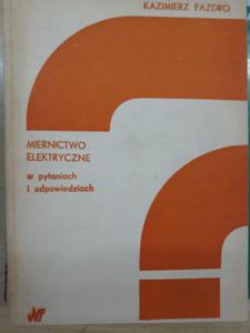 PAZDRO MIERNICTWO ELEKTRYCZNE W PYTANIACH I ODP - 2868645425