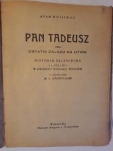 Adam Mickiewicz Pan Tadeusz nakad Przeworskiego - 2868648565