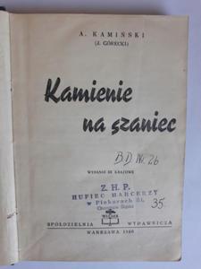 Kamiski Kamienie na szaniec 1946 - 2868649797