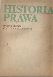 LESISKI HISTORIA PRAWA PRAWO FAKTURA OPIS TANIO - 2868635186