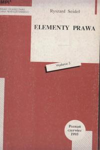 SEIDEL ELEMENTY PRAWA OPIS TANIO PRAWO FAKTURA - 2868635196