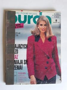 Burda 8 1992 wykroje szycie moda - 2868656489