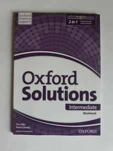 Oxford Solutions Intermediate Workbook with Online - 2868656817