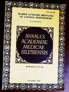 ANNALES ACADEMIAE MEDICAE SILESIENSIS REHABILITACJ - 2868635544