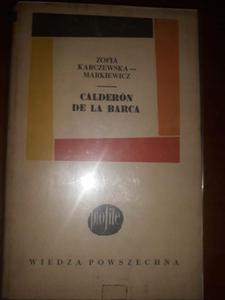 KARCZEWSKA MARKIEWICZ CALDERON DE LA BARCA WYD 1 - 2868635737