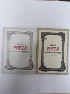 Lekcje poezji w szkole redniej cz. 1 cz. 2 ak - 2868660712