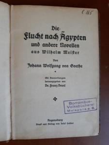 DIE FLUCHT NACH AGYPTEN UND ANDERE NOVELLEN AUS WI - 2868636430