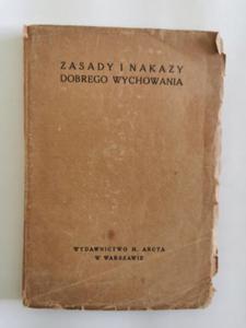 Zasady i nakazy dobrego wychowania 1928 - 2873938281