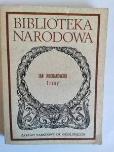 Treny Jan Kochanowski Biblioteka Narodowa - 2874389447