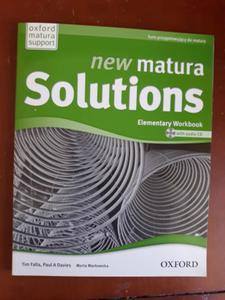 NEW MATURA SOLUTIONS ELEMENTARY WORKBOOK + CD NOWA - 2868636754