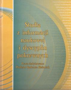 STUDIA Z INFORMACJI NAUKOWEJ I DYSCYPLIN POKREWNYC - 2868638803