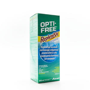 OPTI FREE REPLENISH 300 ml regenerujcy pyn do soczewek pyn wielofunkcyjny do soczewek kontaktowych z TearGlyde - 2824777715