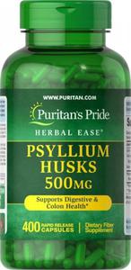 Babka Pesznik - Psyllium Husks 500 mg, Puritan's Pride, 400 kapsuek - 2872657591