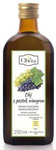 Olej z Pestek Winogron Zimnotoczony, Nieoczyszczony, Olvita, 250ml - 2861357851