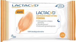 Lactacyd Femina Chusteczki do higieny intymnej 1op-15szt - 2874466184