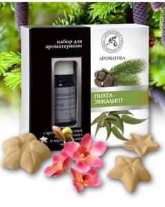 Zestaw do Aromaterapii Joda i Eukaliptus, Olejki Naturalne i Gwiazdki Ceramiczne, Aromatika - 2868755905