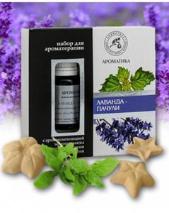 Zestaw do Aromaterapii Lawenda i Paczuli, Olejki Naturalne i Gwiazdki Ceramiczne, Aromatika - 2868755907