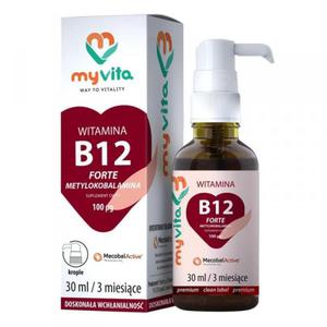 Witamina B12 Forte Metylokobalamina Krople MyVIta - 2861358064