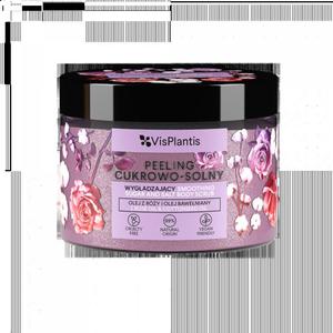 Vis Plantis Peeling cukrowo-solny wygadzajcy - Olej z Ry i Olej Baweniany 350g - 2861358296