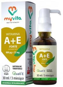 Krople Witamina A 800 mcg + E 12 mg Forte 30 ml - 2861358486