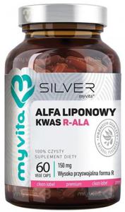 Kwas Alfaliponowy R-ALA 100% SILVER PURE, Kapsuki, Myvita - 2861358565