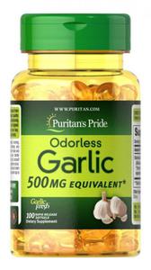 Czosnek Bezzapachowy 500 mg, Garlic, Puritan's Pride, 100 kapsuek - 2876438322