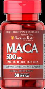 Maca 500 mg, Puritan's Pride, 60 kapsuek - 2864128394