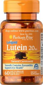 Luteina 20 mg, Puritan's Pride, 60 kapsuek - 2876438326