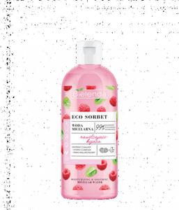 Bielenda Eco Sorbet Malina Woda micelarna do twarzy nawilajco-kojca 500ml - 2870789421