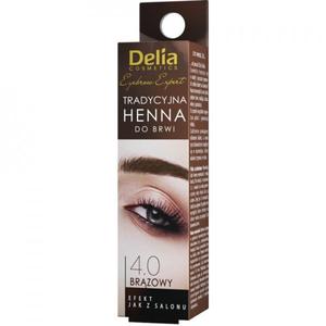 Delia Henna do brwi - tradycyjna 4.0 Brzowy 2g - 2869699094