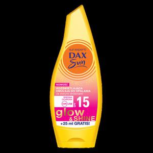 Dax Sun Rozwietlajca Emulsja do opalania Glow&Shine SPF15 175ml - 2869807868