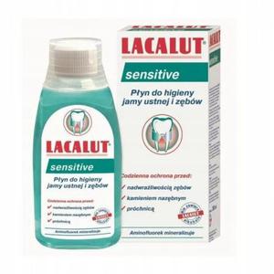 Lacalut Sensitive, pyn do pukania jamy ustnej i zbw, 300 ml - 2870575521