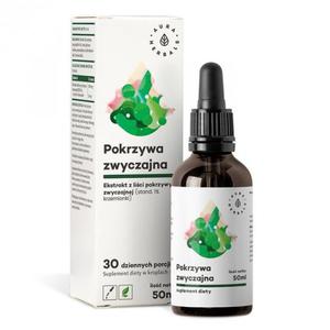 Pokrzywa zwyczajna, ekstrakt z lici 10:1 1000 mg, Aura Herbals, 50ml - 2876529044