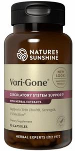 Vari-Gone Zdrowie Naczy Krwiononych, Natures Sunshine, 90 kapsuek - 2877014994