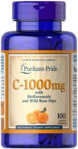 Witamina C - 1000 mg Powolne Uwalnianie, Puritan's Pride, 100 tabletek - 2877466908