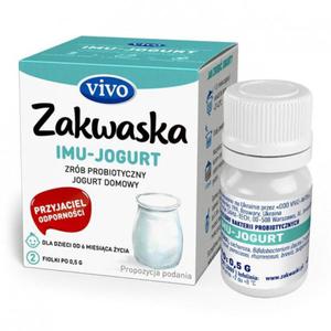 Zakwaska do Jogurtu Vivo IMU, ywe Bakterie, 2 fiolki po 0,5g - 2877930216