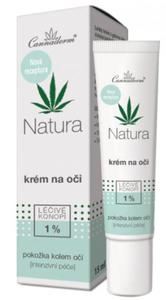 Krem pod oczy z olejem konopnym Natura, Cannaderm, 15 ml - 2877467089