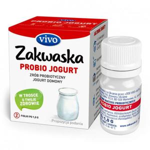 ywe kultury bakterii do jogurtu PROBIO "zakwaska" bezglutenowe, VIVO, 2 fiolki - 2877930234