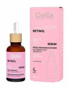 Delia Cosmetics Serum do twarzy, szyi i dekoltu RETINOL 81% Z NATURY DELIA COSMETICS, 30 ml - 2877930475