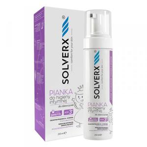 SOLVERX Sensitive Skin Pianka do higieny intymnej dla dziewczynek 3+ 200ml - 2877931048