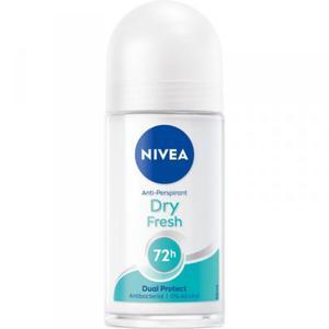 Nivea Dezodorant DRY FRESH Dual Protect 72h roll-on damski 50ml - 2877582429