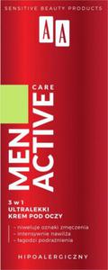 AA Men Active Care Ultralekki Krem pod oczy 3w1 15ml - 2878589310