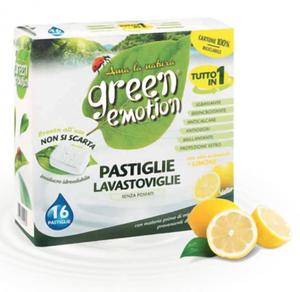 Tabletki do zmywarek, ekologiczne, CYTRYNOWE, Green Emotion, 16 sztuk - 2878398572