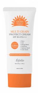 Esfolio, Multi Grain Protect Cream, rozwietlajcy krem przeciwsoneczny do twarzy SPF 50+/PA+++, 30 g - 2877727178