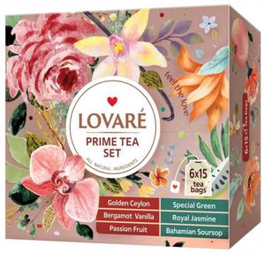 Zestaw herbat PRIME Tea Set, Lovare (6 smakw po 15 torebek) - 2878856006