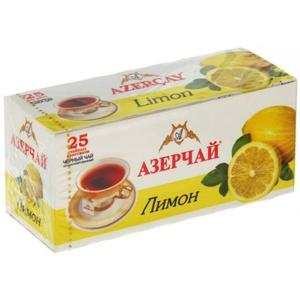 Czarna herbata z aromatem cytryny AZERCAY, 25 torebek - 2878589415