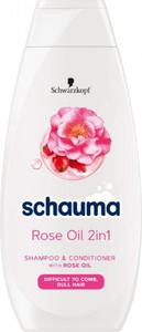 Schwarzkopf Schauma Szampon i odywka Rose Oil 2in1 do wosw spltanych i matowych 400ml - 2878745027