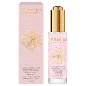 Dermika Luxury Placenta Luksusowe Serum rozwietlajco-nawilajce anti-age na dzie 30ml - 2878745059