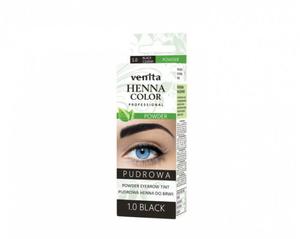 VENITA Henna Color Pudrowa Henna do brwi - 1.0 Black (Czarna) 1op. - 2878745443