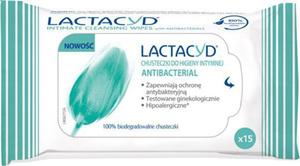 Lactacyd Antibacterial Chusteczki do higieny intymnej 1op.- 15szt - 2878745893